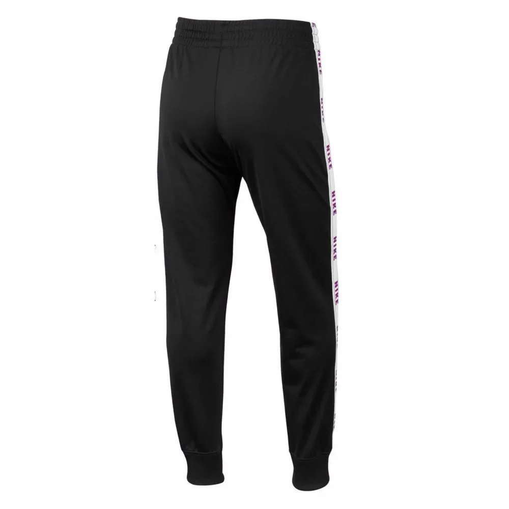 New! NIKE Girls Logo Trim Tricot Black Track Pants Size XL Standard Fit
